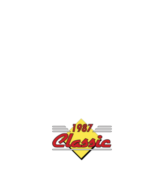 Classic - 1987 model albastru deschis pe tricou