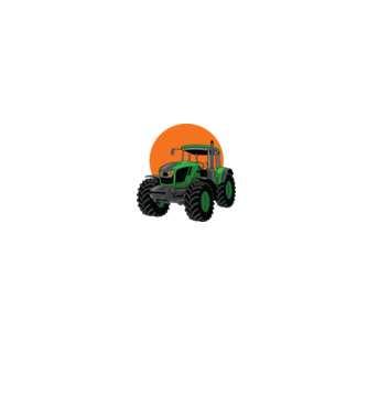 TRACTOR model alb pe tricou