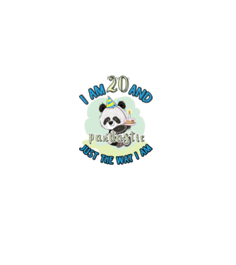 PANDASTIC 20 model alb pe tricou