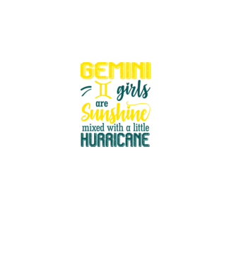 Sunshine with Hurricane GEMINI model negru pe tricou