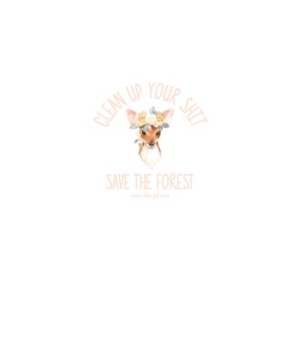 Clean up your shit model negru pe tricou