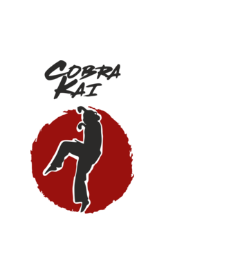 cobra kai larusso model alb pe tricou