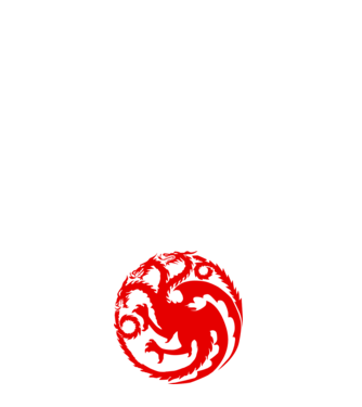 Targaryen model alb pe tricou