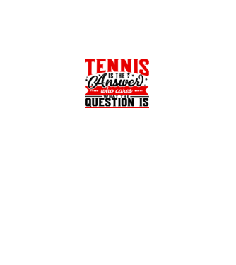 Sport is the answer JUCĂTOR TENIS model alb pe tricou
