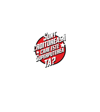 sunt croitoreasă, care este superputerea ta? model negru pe tricou