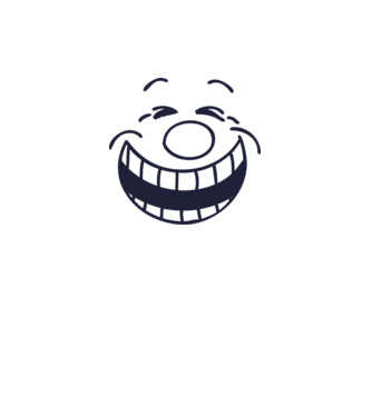 Funny Face Smiley model alb pe tricou