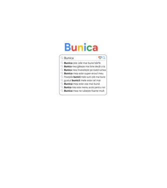 căutare Google Bunica model negru pe tricou