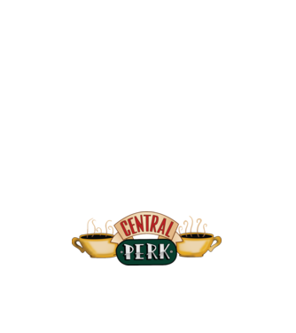 Central perk model negru pe tricou