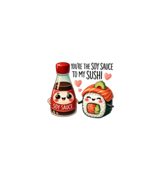 Soy Sauce to my Sushi model nisipiu pe tricou
