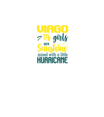 Sunshine with Hurricane VIRGO model negru pe tricou