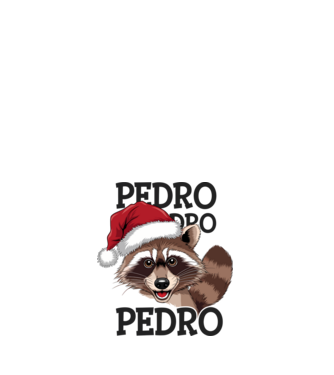 Pedro pedro xmas model alb pe tricou