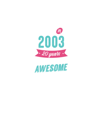 Made in 2003 model negru pe tricou