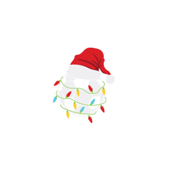 Football christmas model negru pe tricou