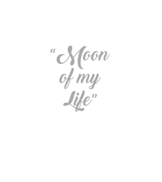 Moon of my life model negru pe tricou