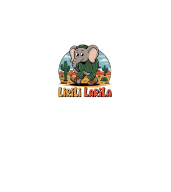 Lirili Larila model negru pe tricou
