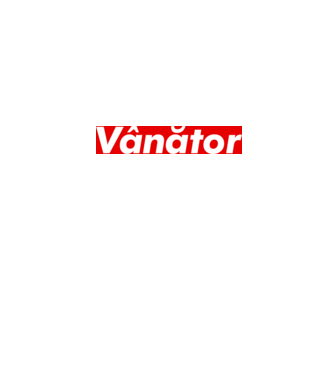 vânător model alb pe tricou