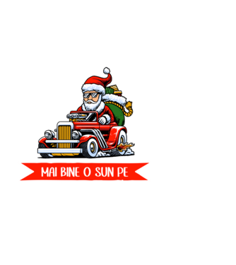 Să-l lăsăm pe Moș Nicolae, mai bine o sun pe nașa! model alb pe tricou