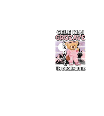 RETRO teddy fetişcană DECEMBRIE model galben neon pe tricou