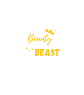 Wake Up Beauty Time To Beast model albastru jeanși pe tricou