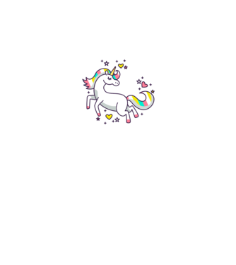 Unicorn Spark model gri pe tricou