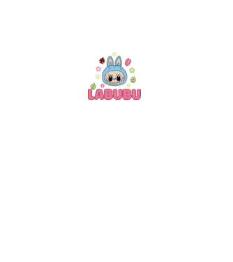 Labubu model negru pe tricou
