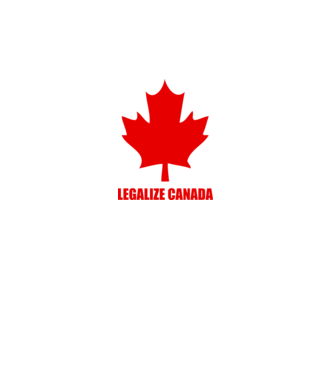 Legalize Canada model alb pe tricou