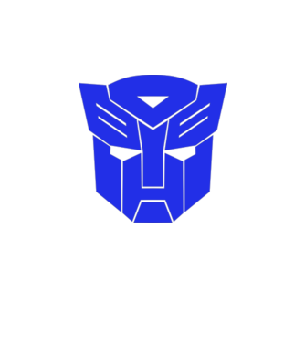 Autobot model alb pe tricou