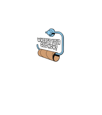 Where's your god now model negru pe tricou