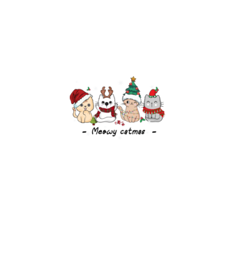 Meowy catmas 2 model gri pe tricou