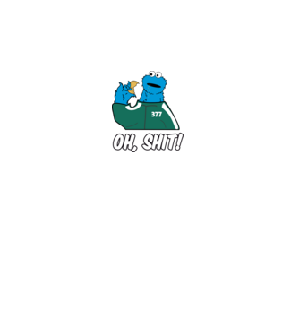 cookie monster squid game parody model negru pe tricou