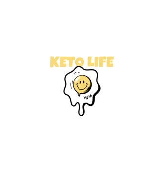 HAPPY KETO LIFE model negru pe tricou