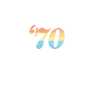 Retro Birthday 1970 model negru pe tricou