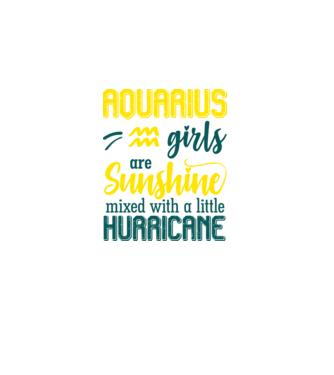 Sunshine with Hurricane AQUARIUS model negru pe tricou