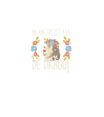 M-am trezit așa de drăguț model albastru deschis pe tricou