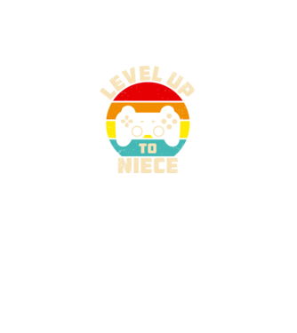 Level Up Niece model negru pe tricou