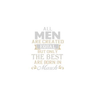 All men created equal but only the beat are born in march model albastru regal pe tricou