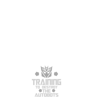 Training to destroy the autobots model negru pe tricou