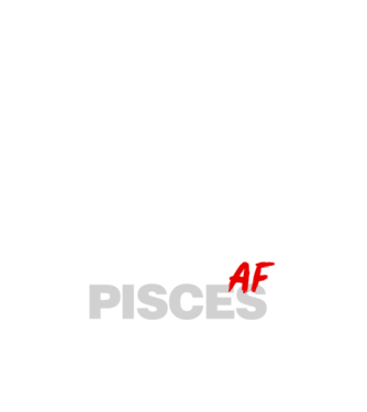 PISCES as fuck model albastru închis pe tricou