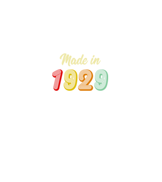 made in 1929 retro model negru pe tricou
