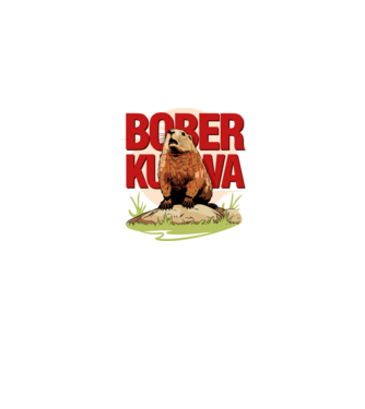 BOBER model gri pe tricou