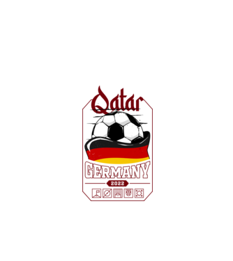 Qatar teams Germany model negru pe tricou