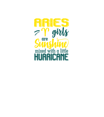 Sunshine with Hurricane ARIES model negru pe tricou
