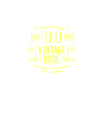 Vintage Dude - 60 model bordo pe tricou