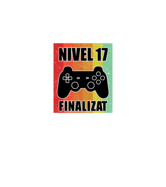 Nivel 17 finalizat model negru pe tricou