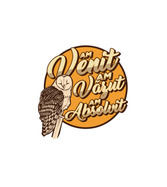 Absolvire model alb pe tricou