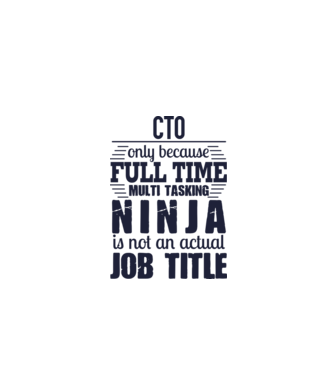 CTO-full time ninja model alb pe tricou