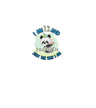 PANDASTIC 12 model alb pe tricou