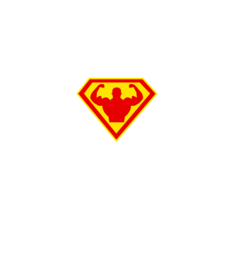 Superom model negru pe tricou