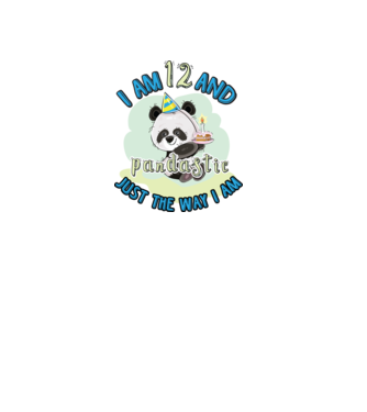 PANDASTIC 12 model alb pe tricou
