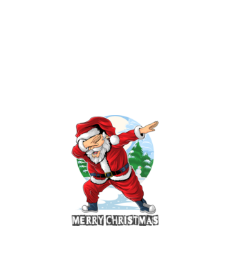 Santa merry christmas model alb pe tricou